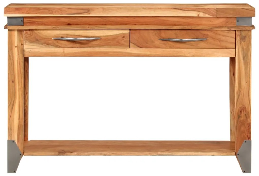 Mesa consola 110x34x74 cm madeira de acácia maciça