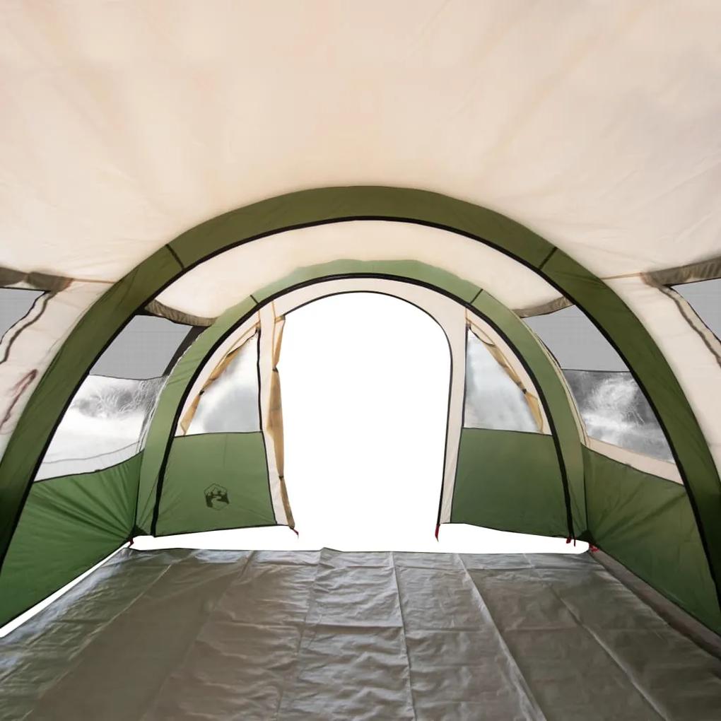 Tenda de campismo túnel para 4 pessoas impermeável verde