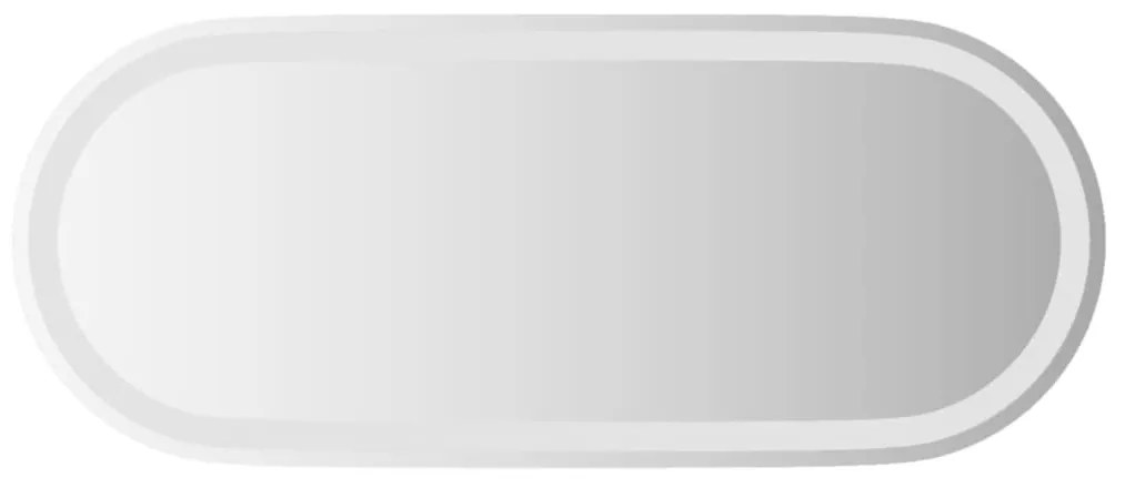 Espelho Oval Delta com Luz LED - 90x40 cm - Design Moderno