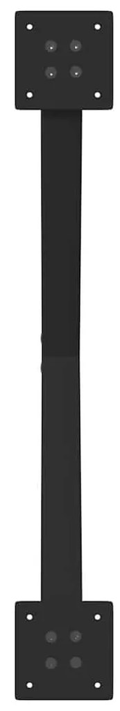 Pés de mesa de jantar em formato de X, 2 peças, preto, 80x (72-73) cm,