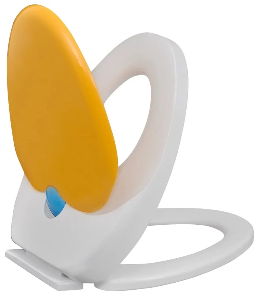 Tampo sanita com fecho suave adultos/crianças branco e amarelo