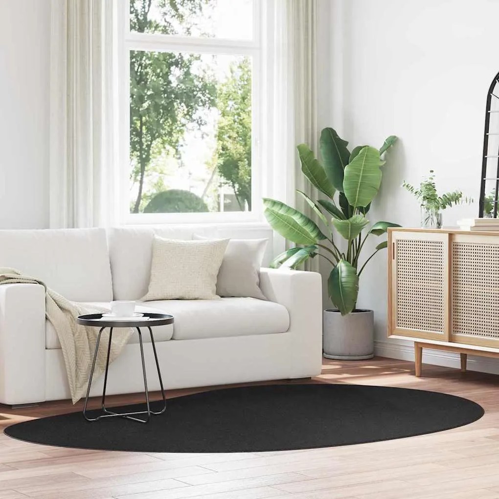 vidaXL Tapetes Preto 160 x 230 cm Lã