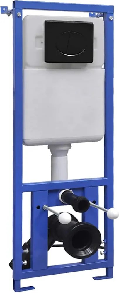 vidaXL Cisterna alta oculta 11 L 41 x 14 x (110-125) cm