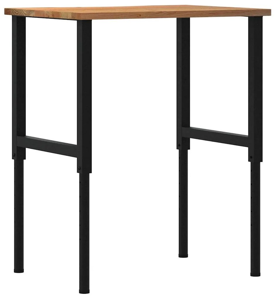 Bancada 80x60x(71,5-98) cm carvalho castanho-claro