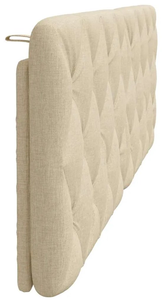 Almofadão de cabeceira 160 cm tecido creme