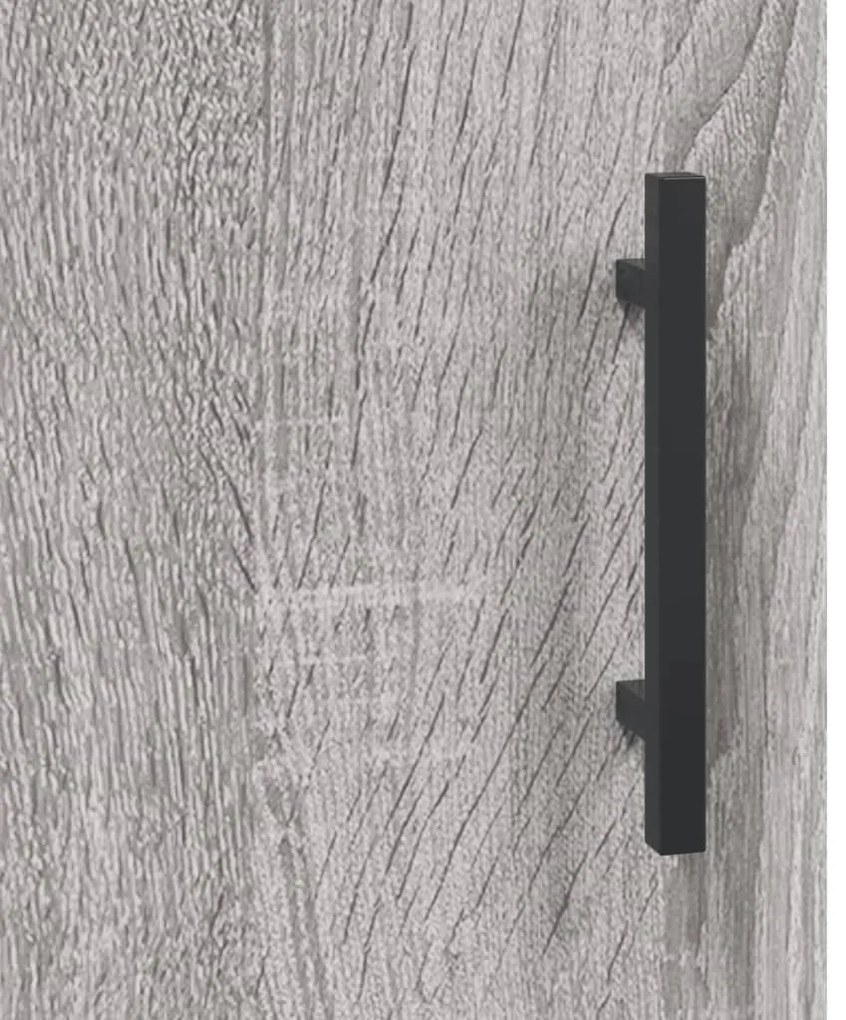 Mesa cabeceira 2pcs 40x40x50 cm madeira processada cinza sonoma