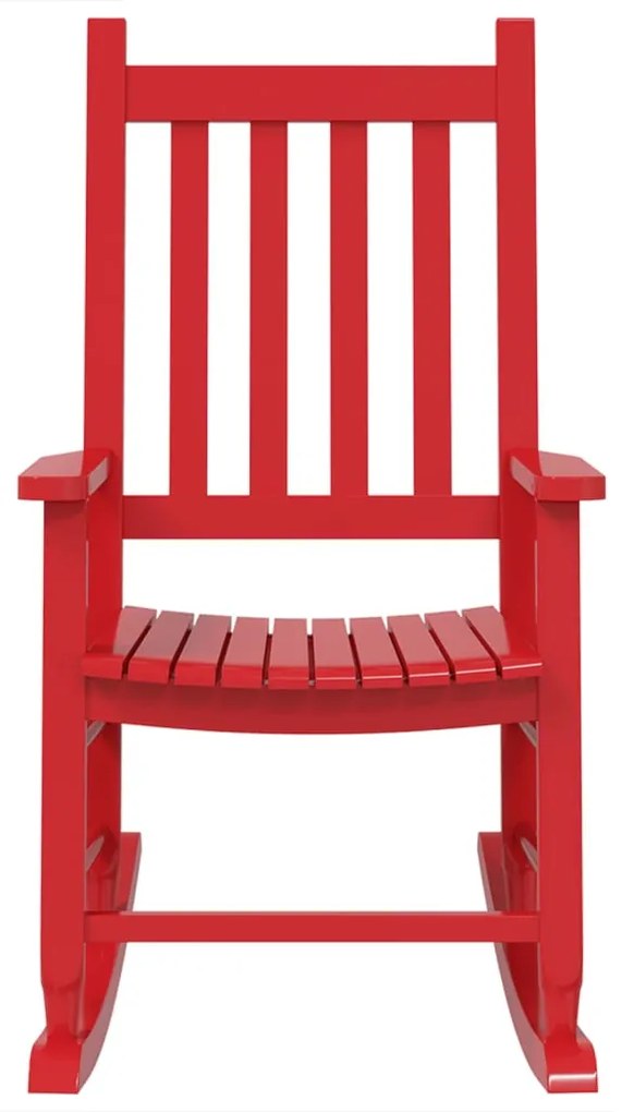 Cadeiras de baloiço infantis 2 pcs álamo maciço vermelho
