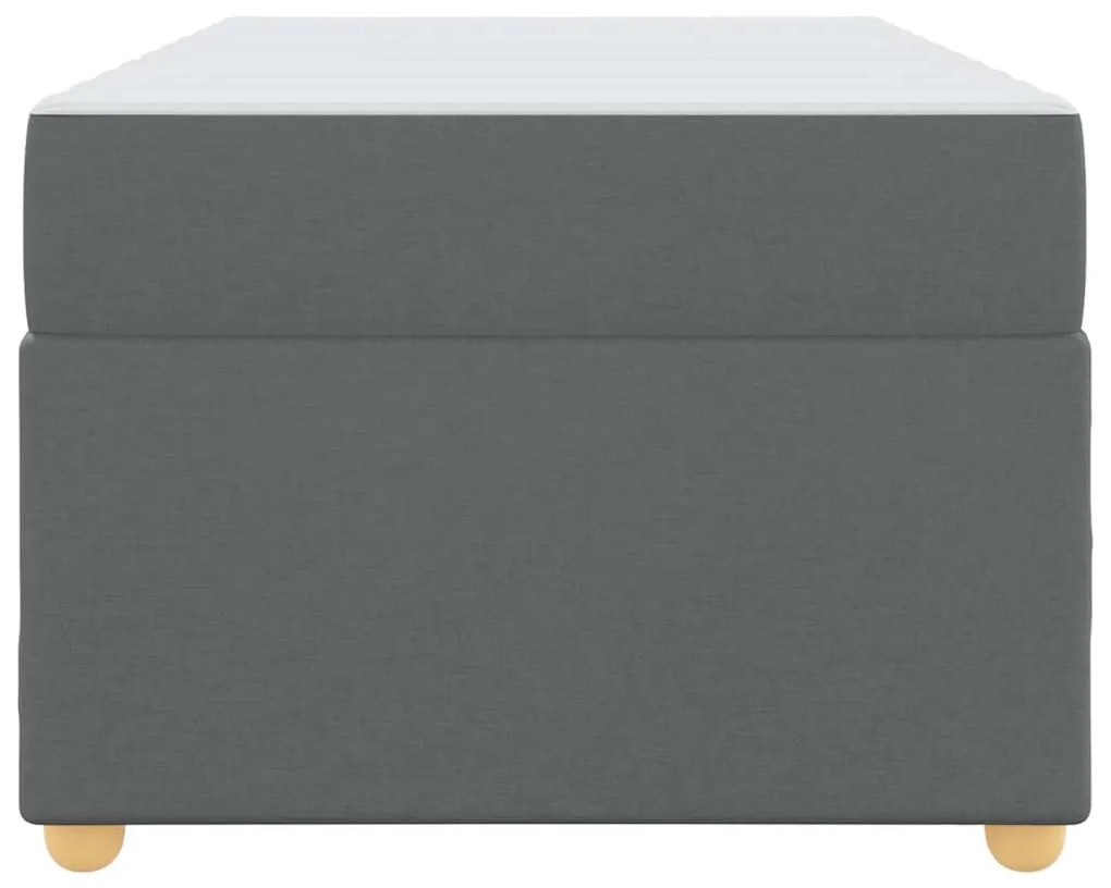 Estrutura de cama com colchão Cinzento escuro 100 x 200 cm