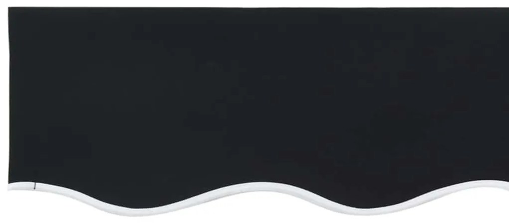 Valência de toldos para estrutura de 4m, preta, 3,8 x 0,2 m.