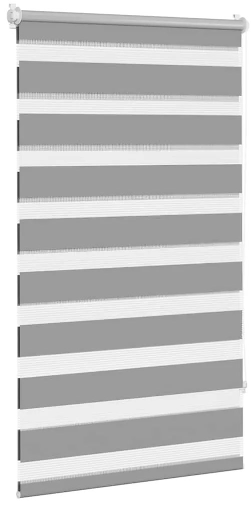 Estore de rolo 90 x 150 cm, linhas de zebra / Cinza