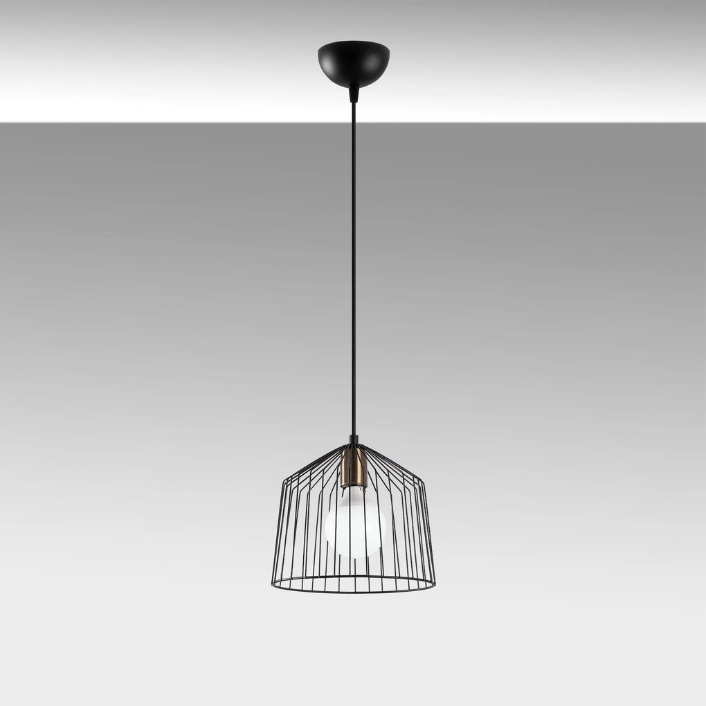 Candeeiro de Teto Cat – Preto – 26 x 26 x 121 cm