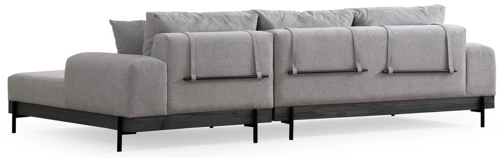 Sofá de Canto Eti – Cinzento – 280 x 170 cm