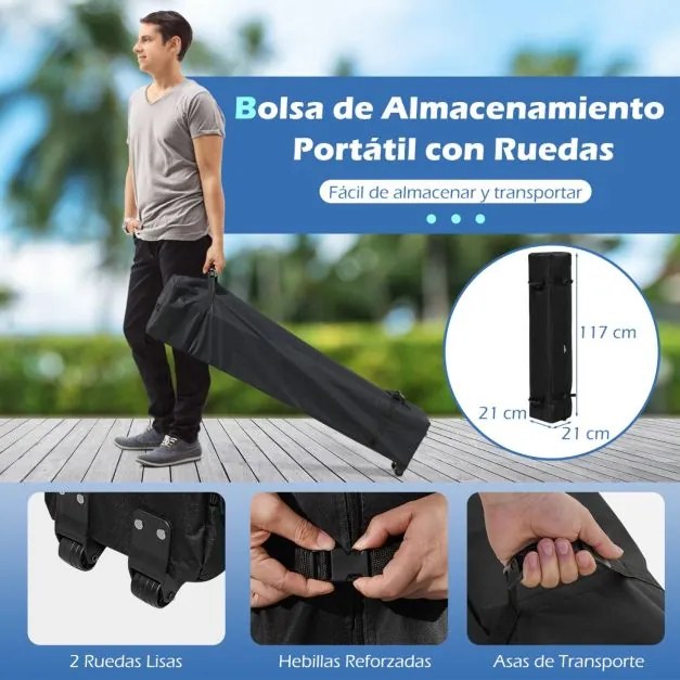 Tenda Jardim. Festas, Eventos 3 x 3 m Pop UP com 4 Paredes om4 Sacos de Areia, com Bolsa Transporte Branca