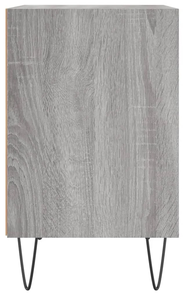 Mesas cabeceira 2pcs 40x30x50 cm derivados madeira cinza sonoma