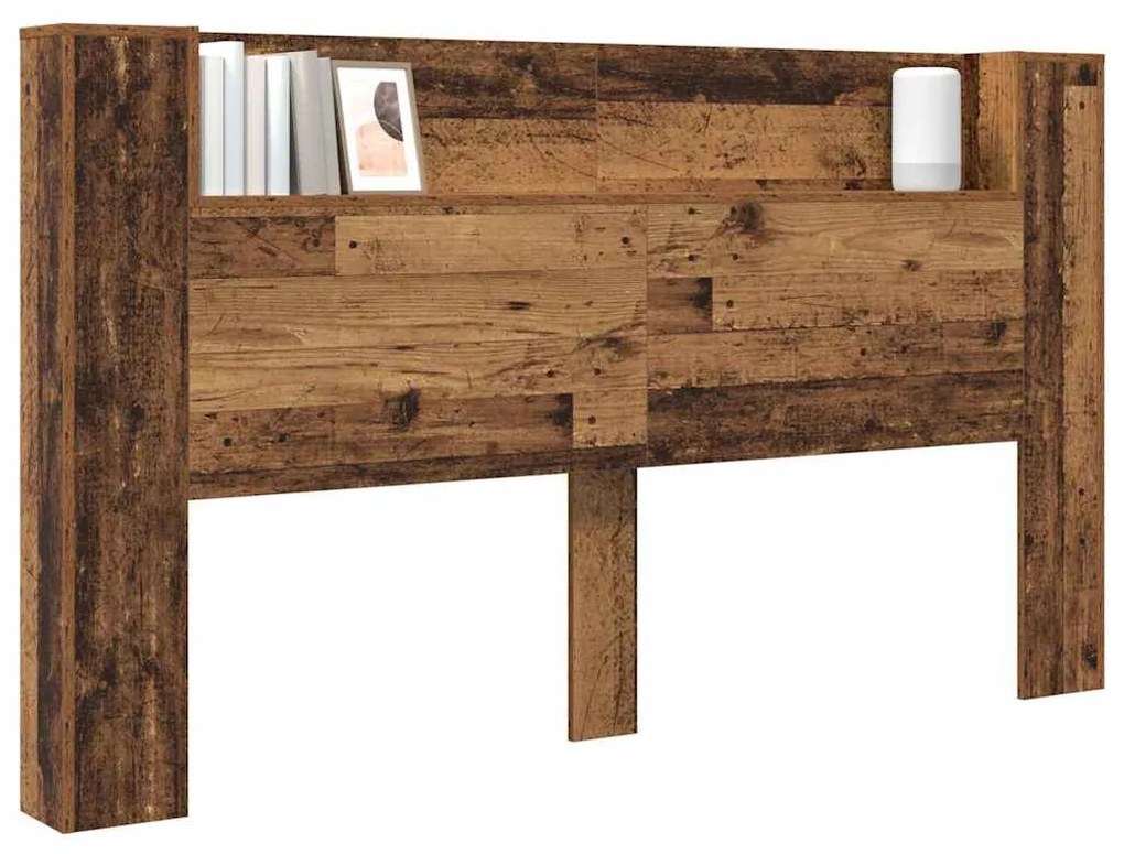 Cabeceira com Armário Madeira antiga 180 x 17 x 104.5 cm