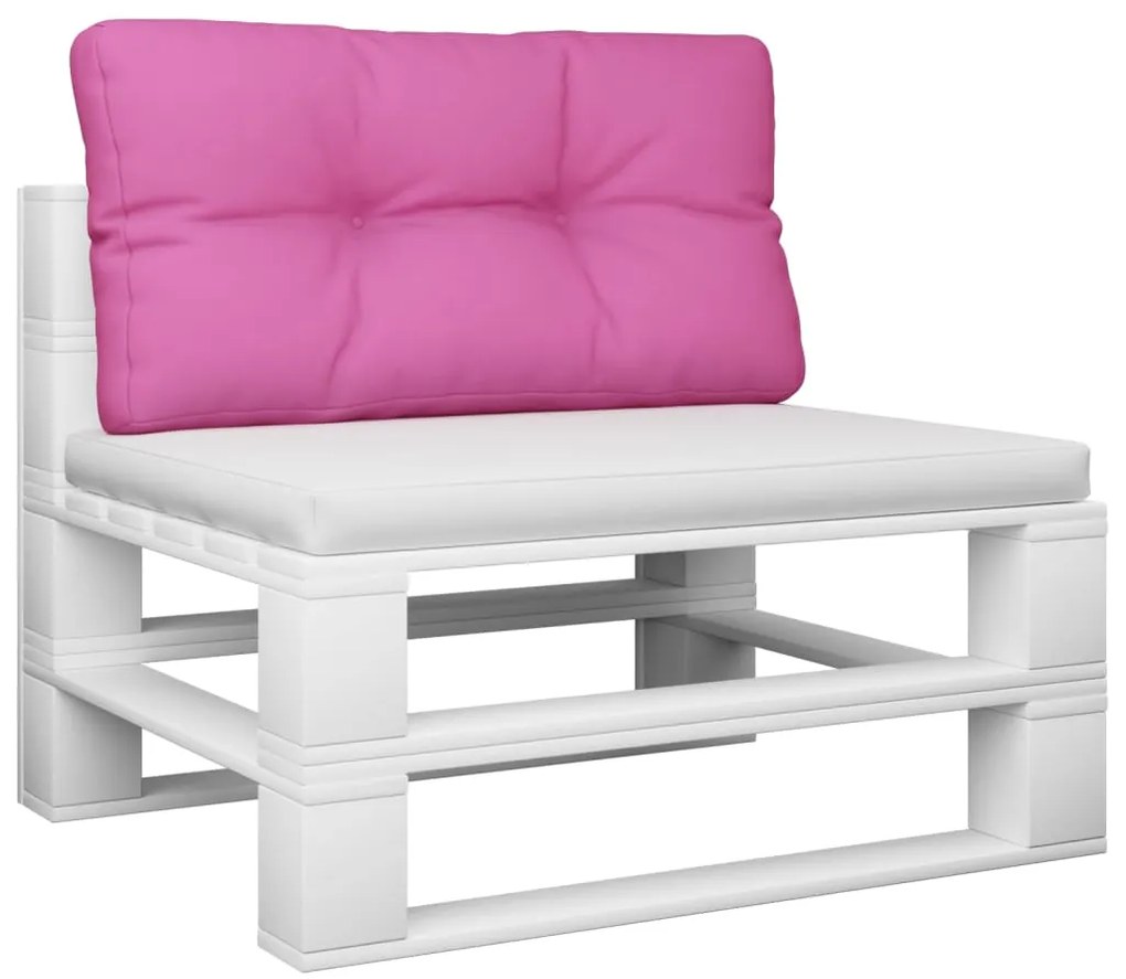 Almofadão para sofá de paletes 80x40x12 cm tecido rosa