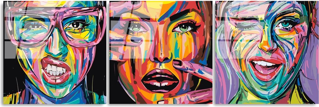 Pintura Decorativa em Vidro Temperado UV-852 – Multicolor – 50 x 50 cm