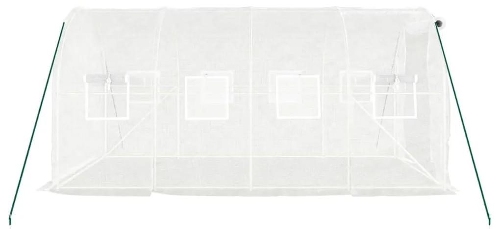Estufa com estrutura de aço 8 m² 4x2x2 m branco