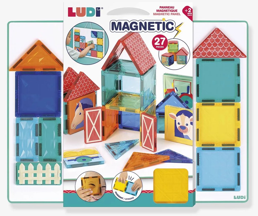 1.as construções magnéticas LUDI multicolor