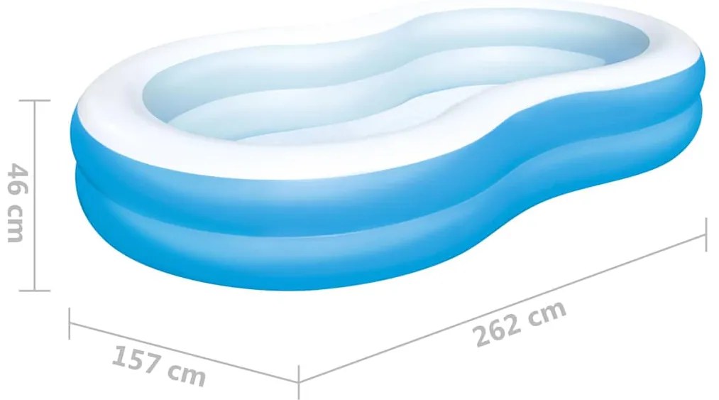 Piscina Big Lagoon Family 262x157x46 cm