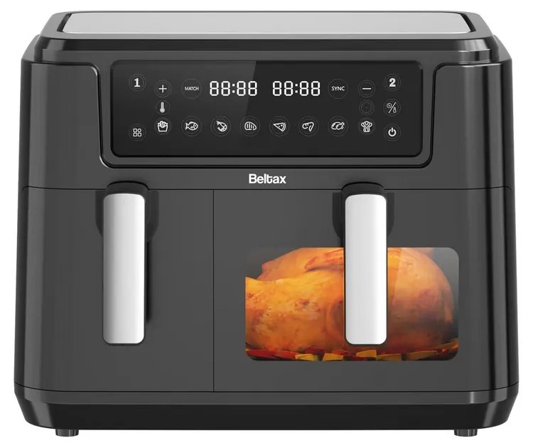 Fritadeira Dupla Beltax BHF5047 (Ar Quente | 9.5L (3.5 + 6L) | 2400w)