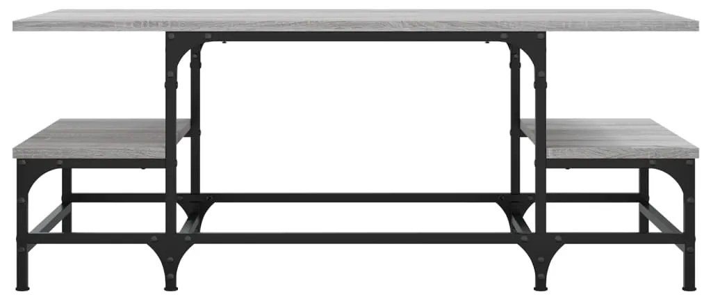 Mesa de centro 100x50,5x40 cm derivados de madeira cinza sonoma