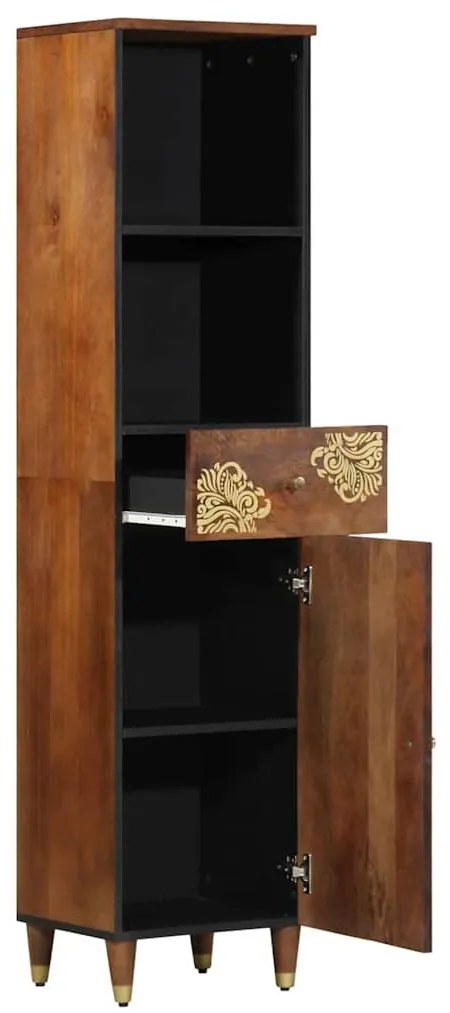 Sideboard 38x33x160 cm Madeira maciça de mangueira