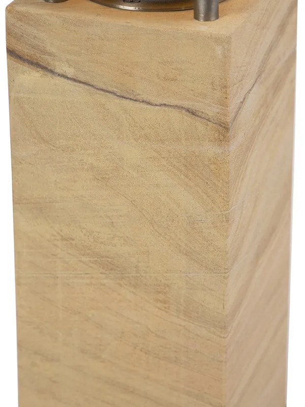 Candeeiro de pé moderno para exterior em arenito 40 cm - Grumpy