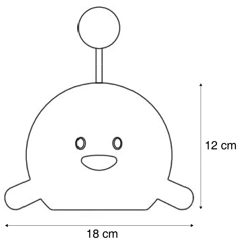 Candeeiro de Mesa Moderno Amarelo Incl. LED Recarregável - Bulby Moderno