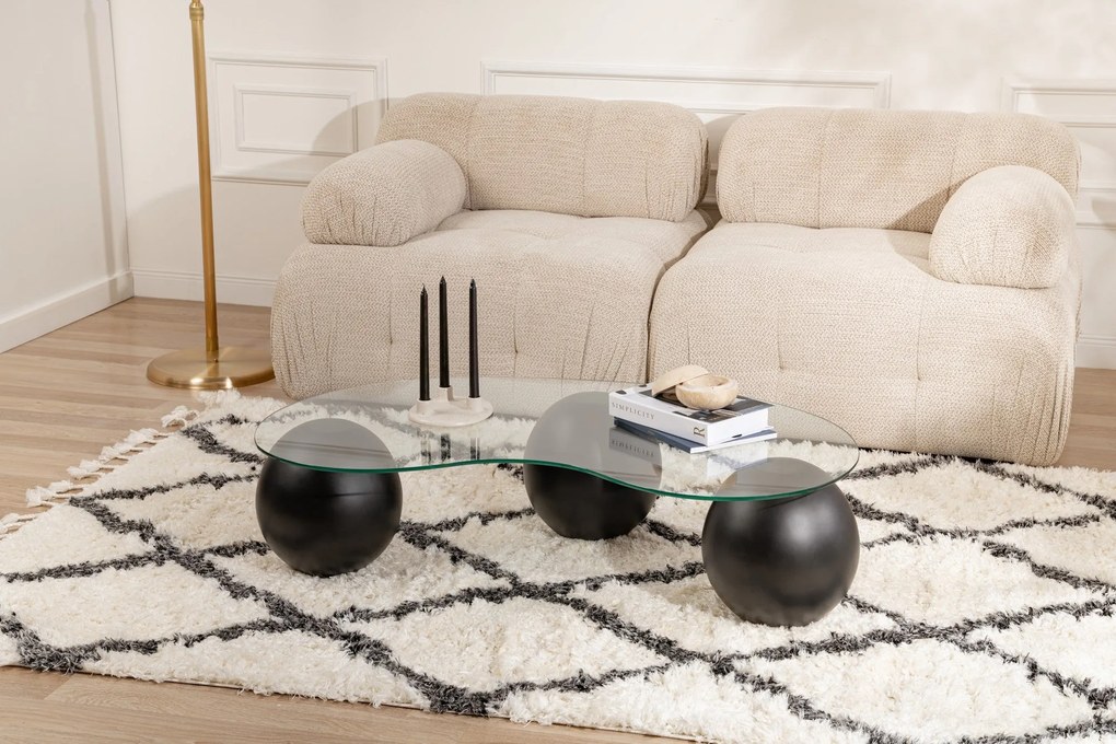 Mesa de Centro Sphere – Preto – 120 cm x 30 cm x 70 cm