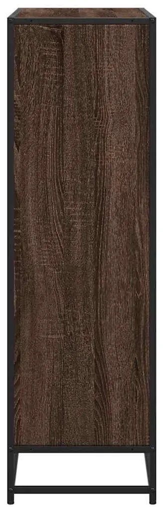 Estante 97,5x33x107,5 cm deriv. madeira/metal carvalho castanho