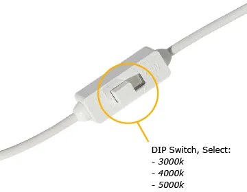 Foco embutido branco com LED 3000K-5000K - Elias Moderno