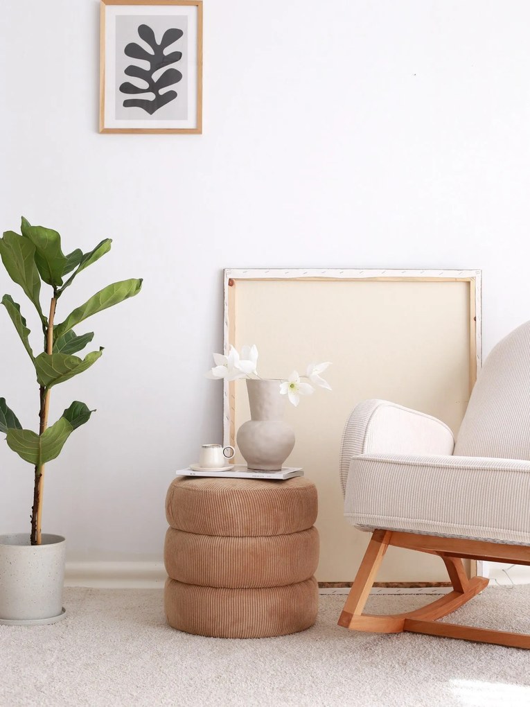 Pouffe Boum – Camel – 40 cm x 40 cm x 40 cm