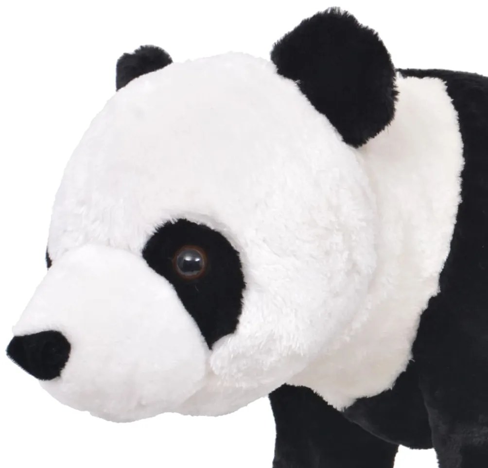 Brinquedo de montar panda peluche preto e branco XXL