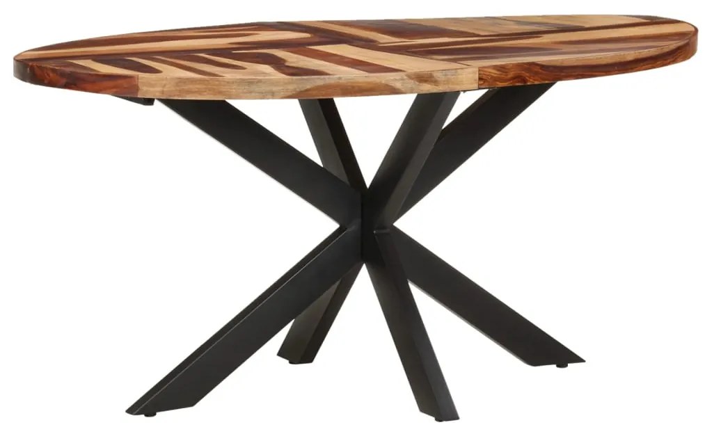 vidaXL Mesa de jantar 160x90x75 cm madeira de acácia maciça