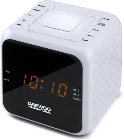 Rádio Despertador Daewoo DCR-450 Branco