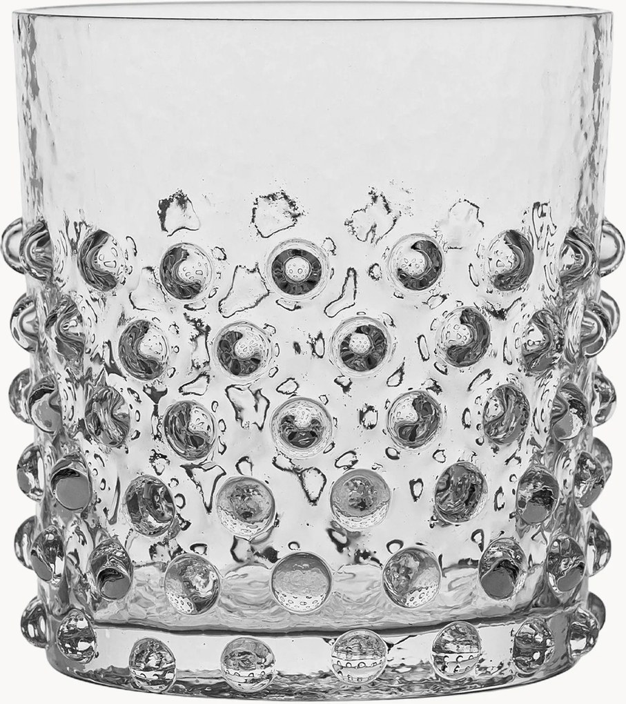 Copos artesanais Hobnail, conjunto de 2