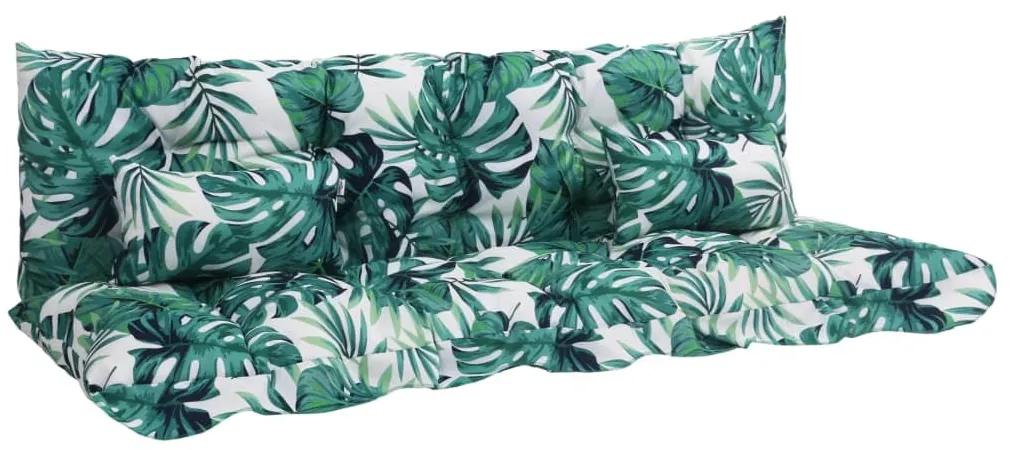 4 pcs conjunto de almofadões p/ cadeira de baloiço tecido verde