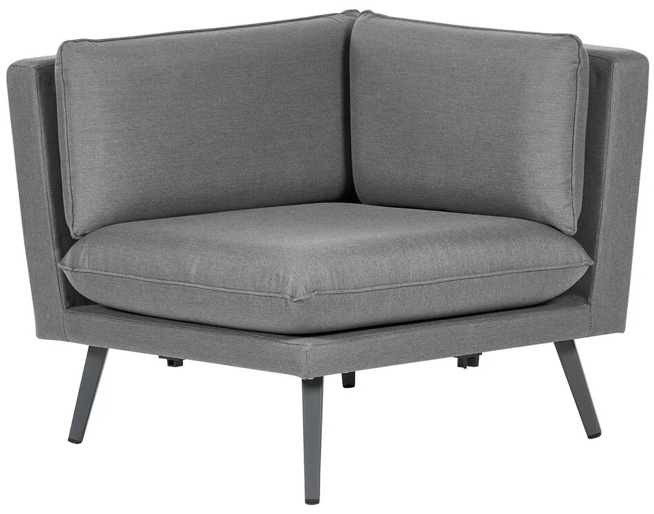 Sofá de jardim modular 5 lugares cinzento LORETELLO Beliani