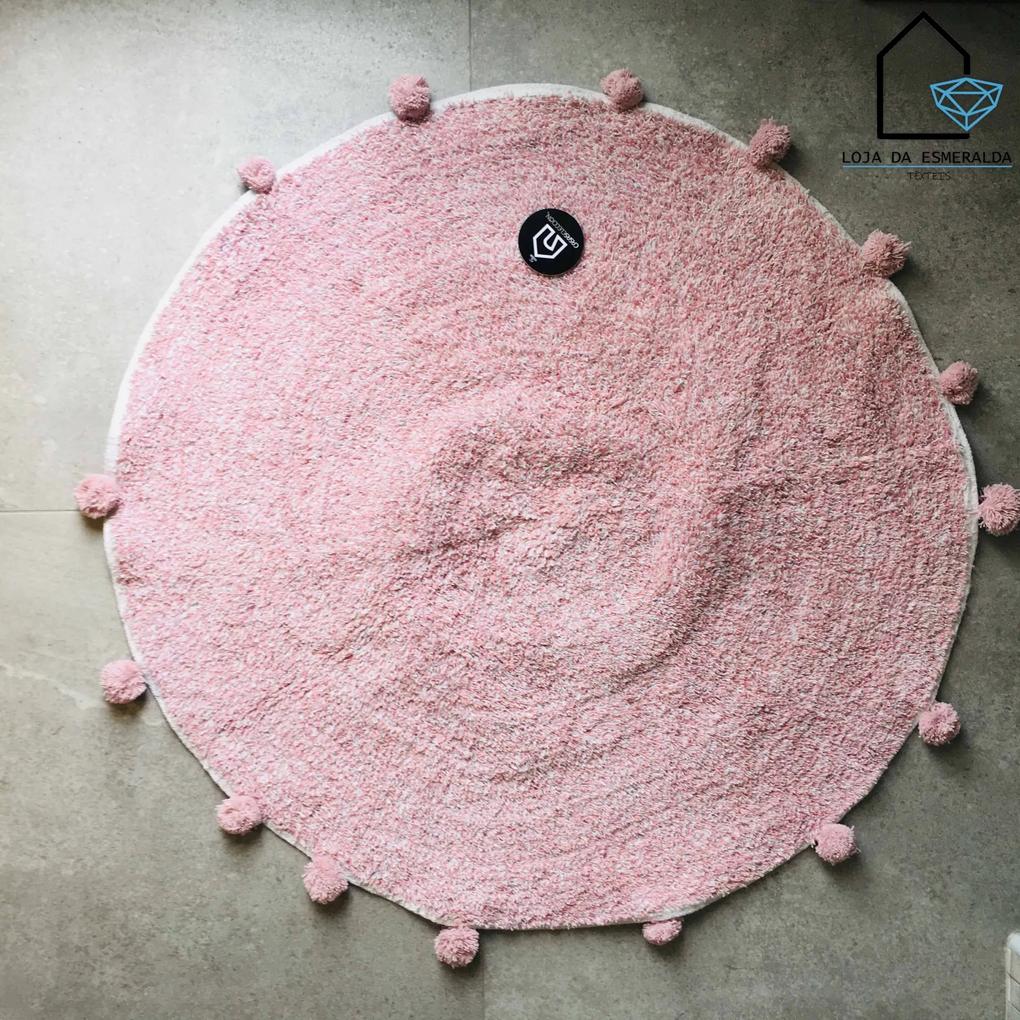 Tapete Circular Rosa | 80x80 CM