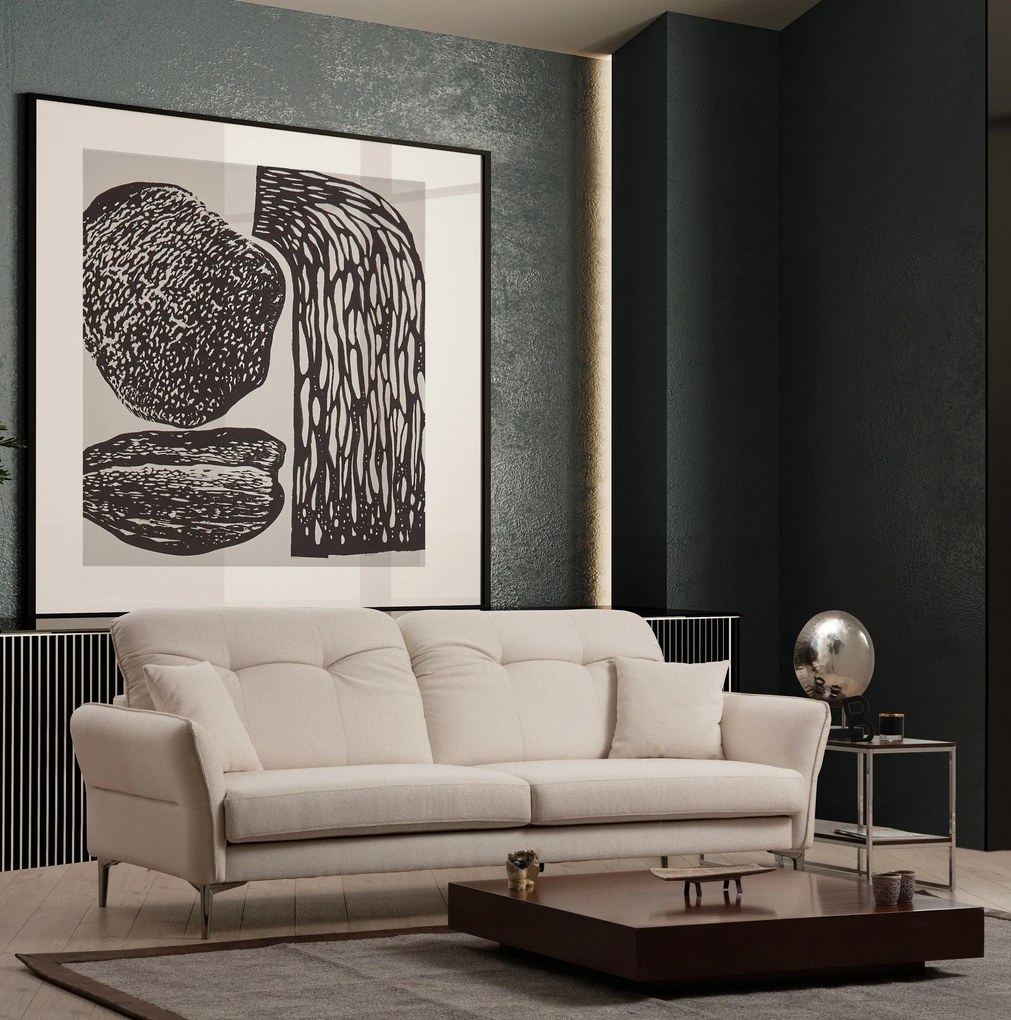 Sofá de 3 Lugares Costor – Branco – 230x100x96 cm