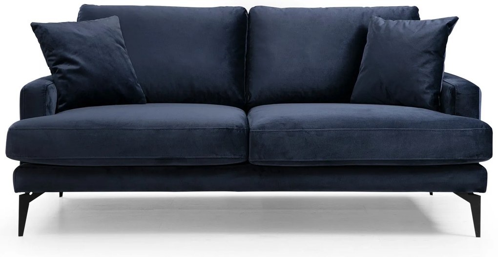 Sofá de 2 Lugares Papira – Azul Marinho – 175x90x88 cm