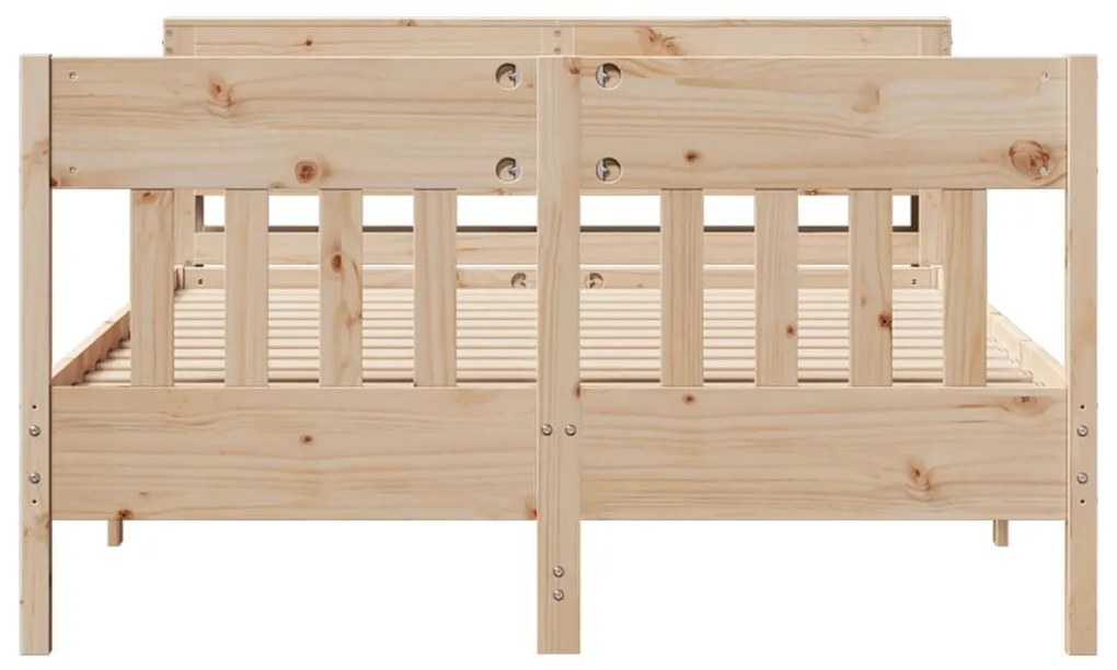 Cama sem colchão 120x190 cm madeira de pinho maciça