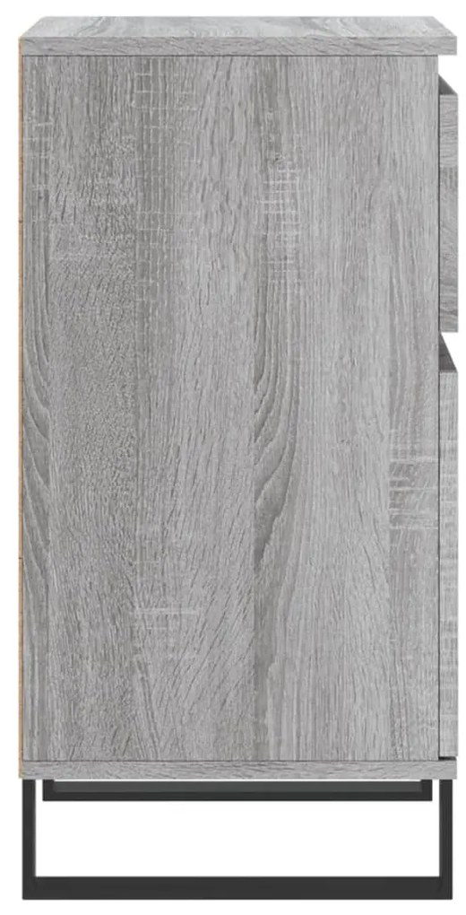 Aparadores 2 pcs 40x35x70 cm derivados madeira cinzento sonoma