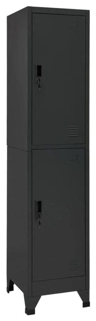 vidaXL Cacifo 38x45x180 cm aço antracite