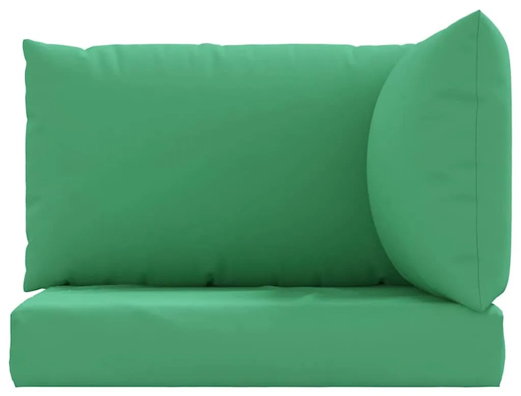 Almofadões p/ móveis de paletes 3 pcs tecido oxford verde