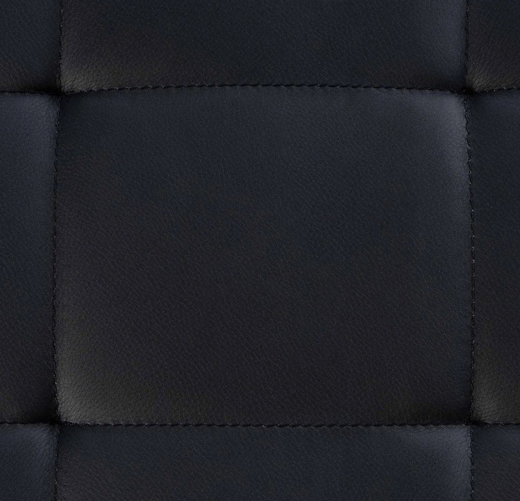 Banco Barci em couro sintético 48 x 40 x 40 cm Preto