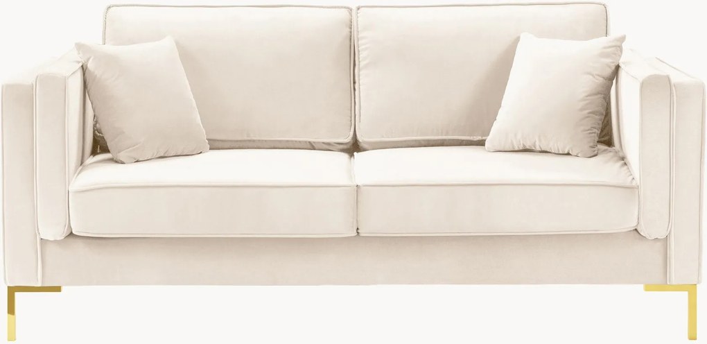 Sofá com aspeto de veludo Luis (2 lugares)