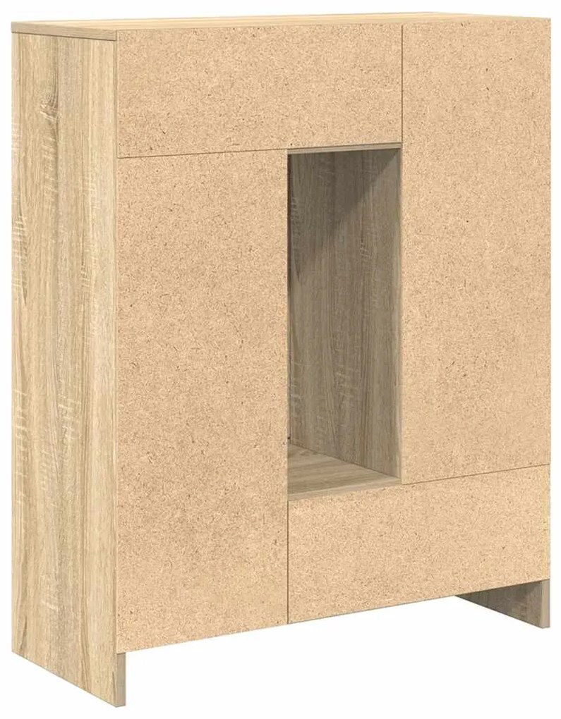 Aparador com gavetas e portas 73x31x90 cm carvalho sonoma