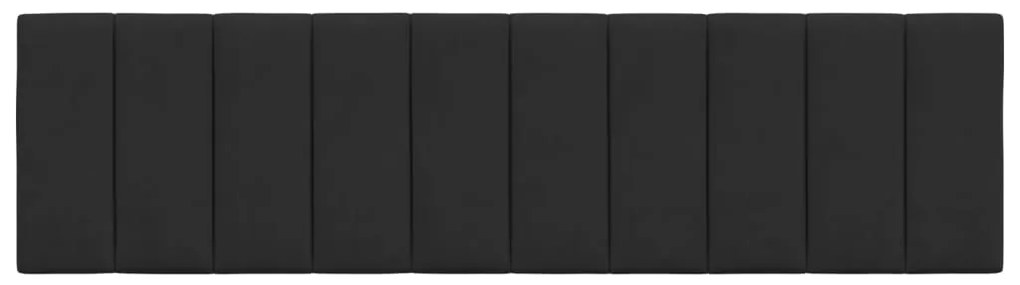 Almofadão de cabeceira 180 cm veludo preto